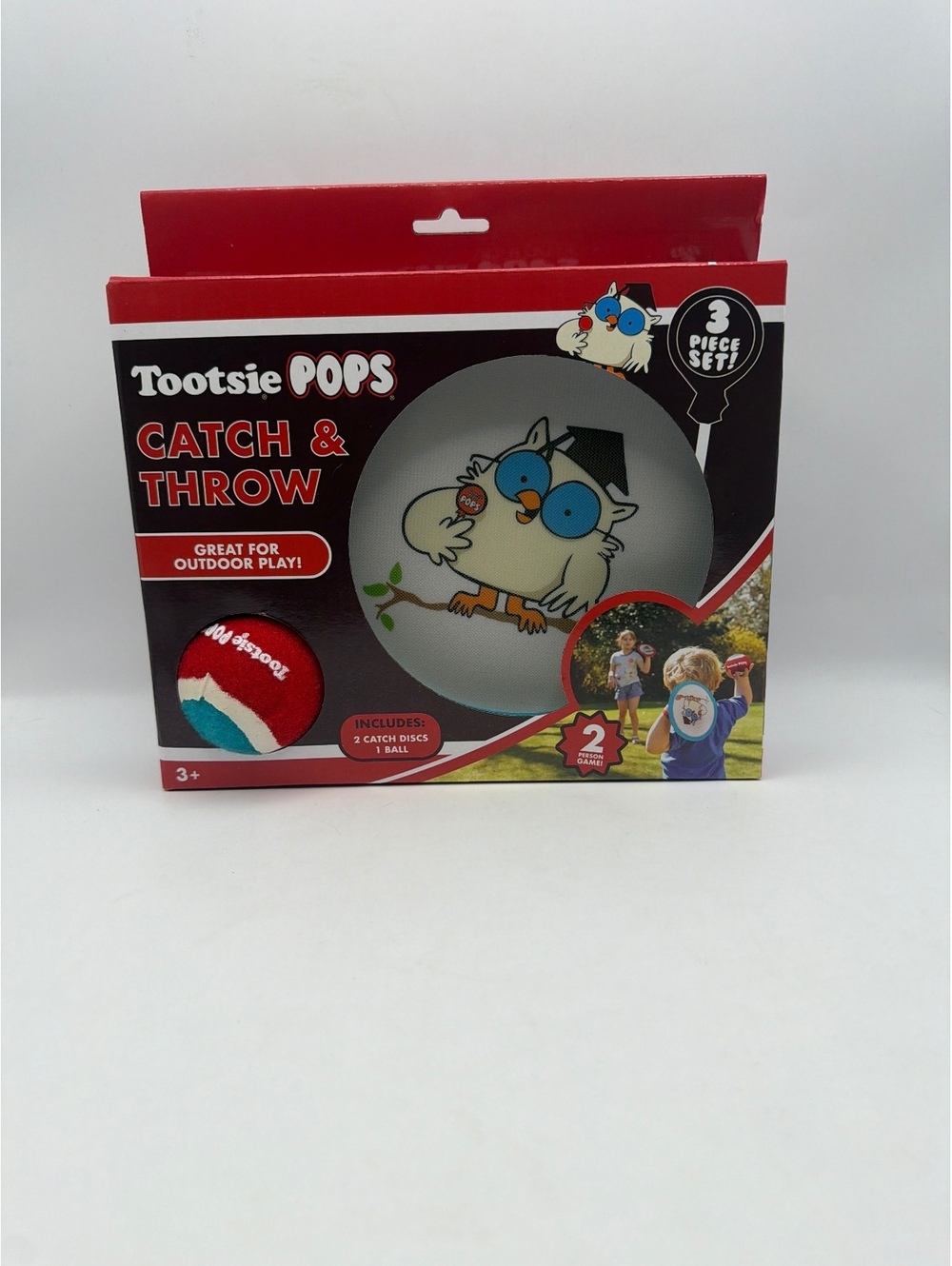 Tootsie Pops Catch & Throw Outdoor Game Set - 3 Piece, Includes Catch Discs and